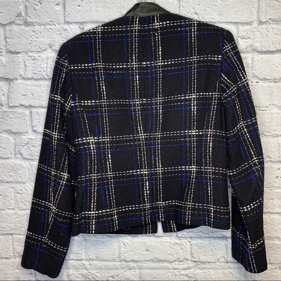 9&Co Classy Plaid Tweed Moto Jacket - Picture 3 of 3